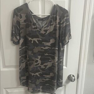 Urban Camo V-Neck Women's Tee